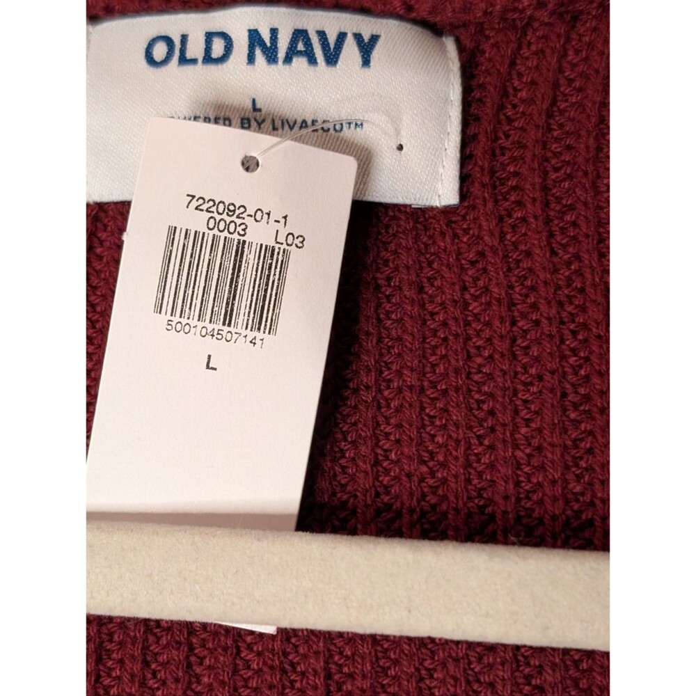 NWT Old Navy Shaker-Stitch Longline Open-Front Cardigan Sweater ribbed Large - Picture 3 of 7